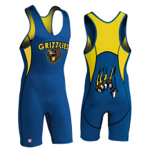 Sublimated baratos por encargo de lucha libre Singlet para la venta